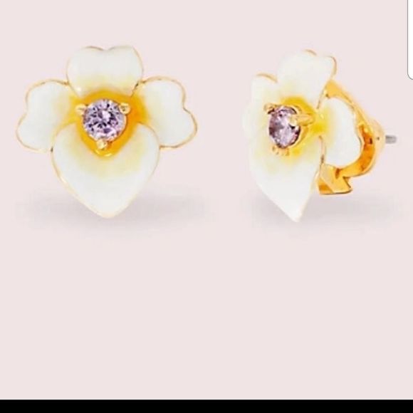 Katee Spade Pretty Posey studded earrings